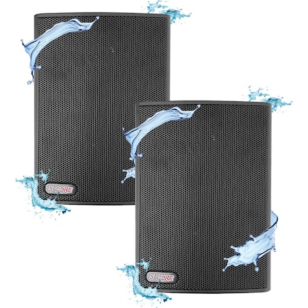 5 Core 5 Core Wall Speaker System 2Way 20W Power Mini Box In-Wall Mount Speakers Heavy Duty ABS Enclosure 13T BLK 1PK